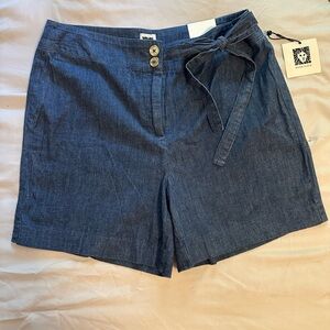 Anne‎ Klein Dark Blue Jean Shorts size 4 NWT